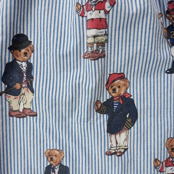 Custom Reworked Vintage Ralph Lauren Polo Bear Bennygonia Shorts POCKETS - Picture 2 of 6